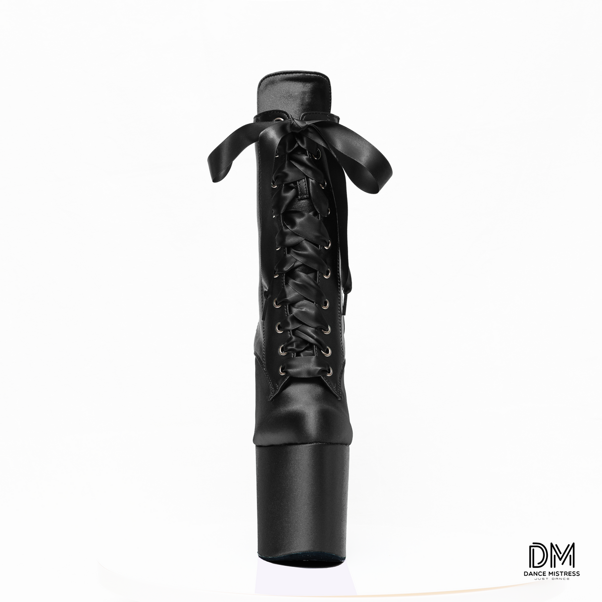 Midnight Satin Pole Dancing Boots, Exotic Shoes, Pole Shoes Dance