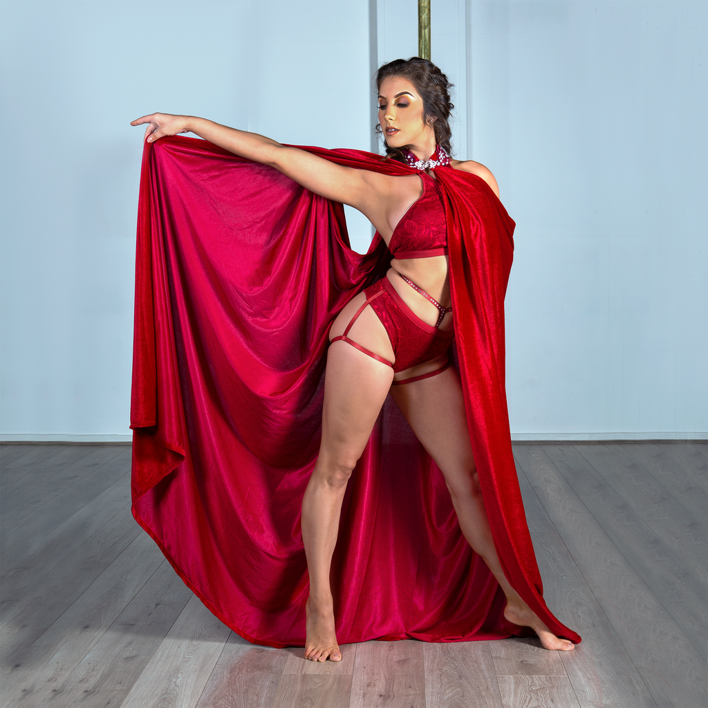 Wild Berry velvet cape - Dance Mistress